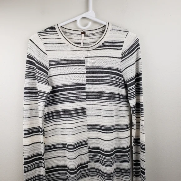 Free People Rave On Striped Sweater Dress Size Small - Picture 5 of 13